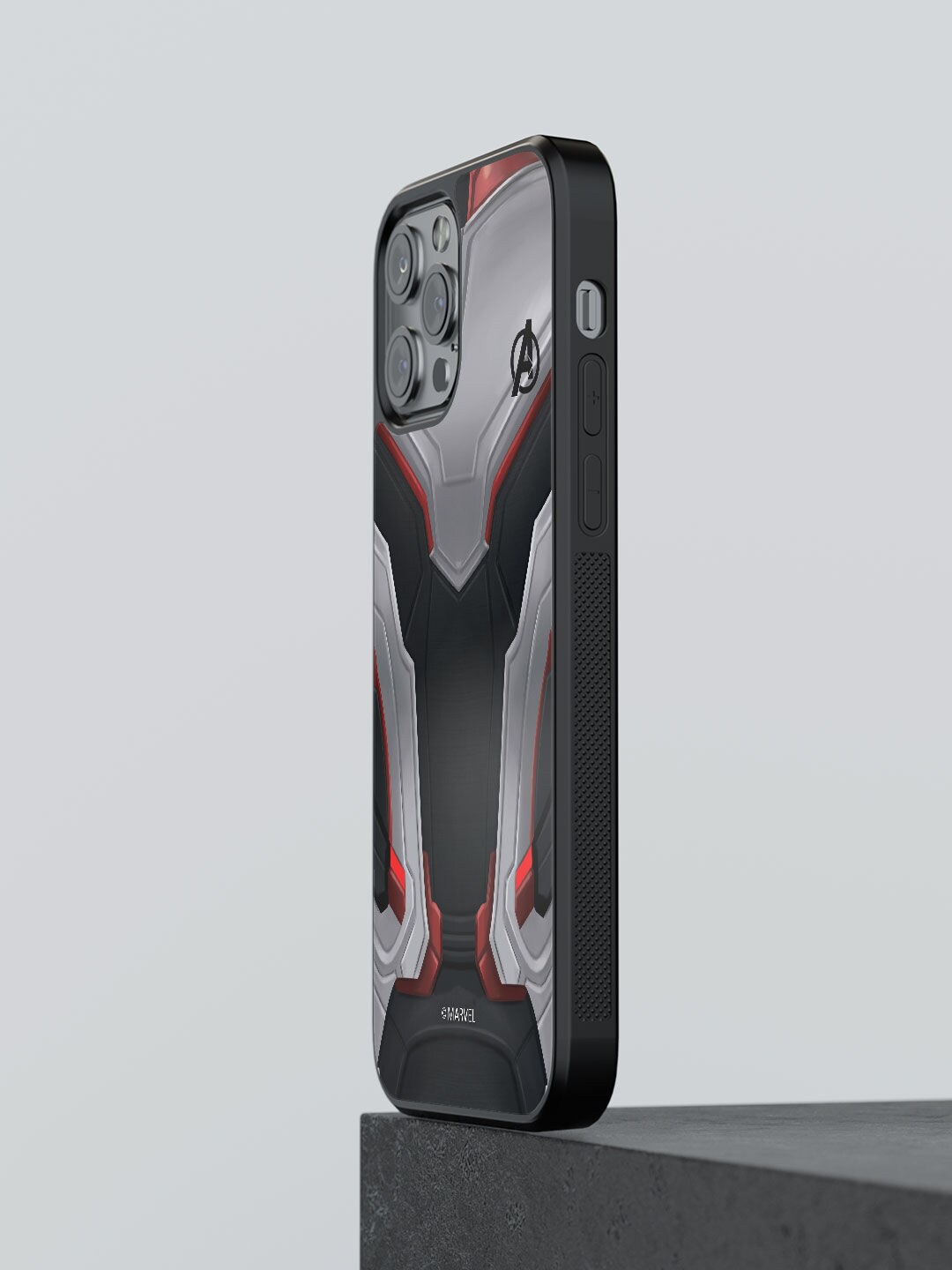 

macmerise Black & Grey Avengers Endgame Suit iPhone 12 Pro Bumper Mobile Phone Case