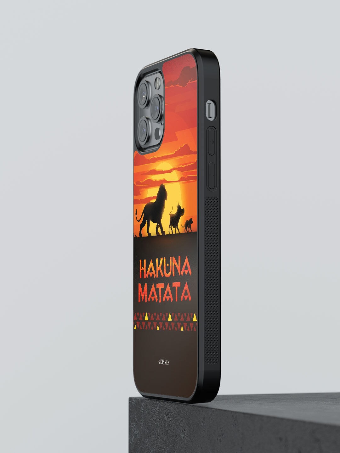 

Macmerise Orange & Black Hakuna Matata Design iPhone 12 Pro Bumper Phone Back Case