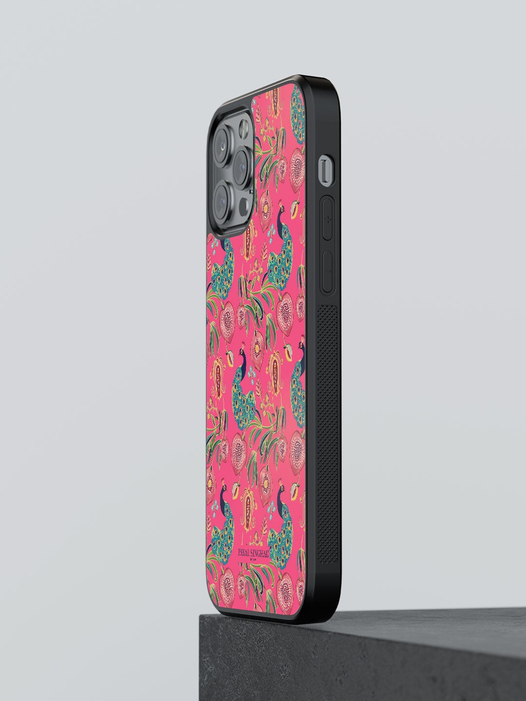 

macmerise Pink Printed Anaar & Mor iPhone 12 Pro Bumper Phone Back Case