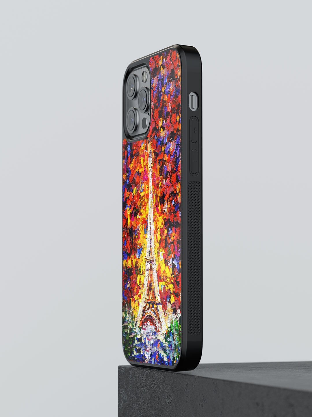 

macmerise Red & Blue Artistic Eifel Design iPhone 12 Pro Bumper Mobile Phone Case