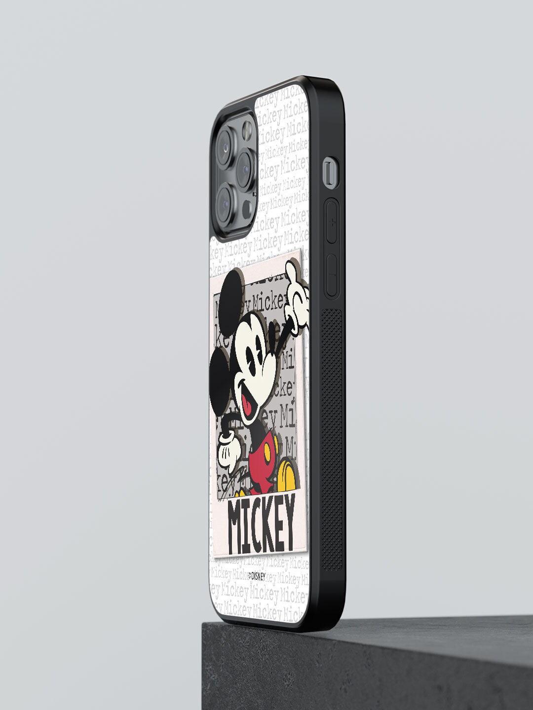 

macmerise White & Black Printed Hello Mr Mickey Design iPhone 12 Pro Phone Back Case