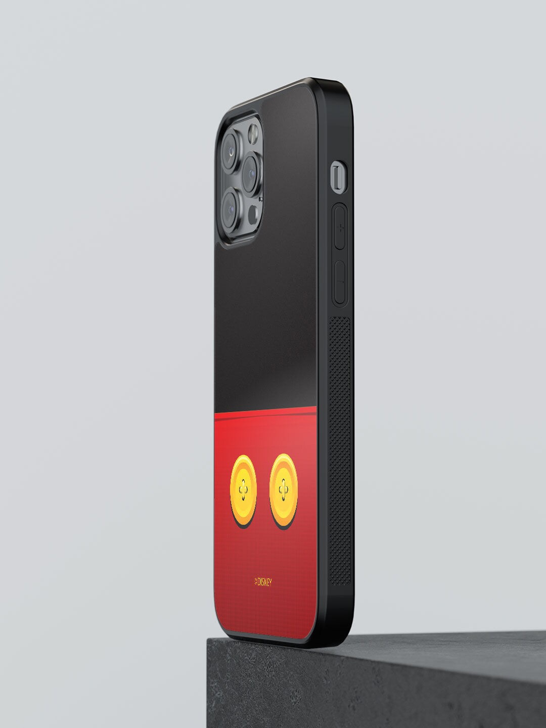 

macmerise Black & Red Classic Mickey Design iPhone 12 Pro Back Case
