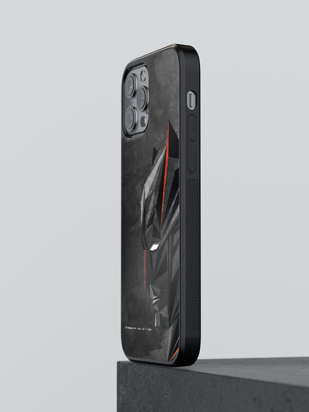 

macmerise Black Printed Rubber iPhone 12 Pro Bumper Back Case