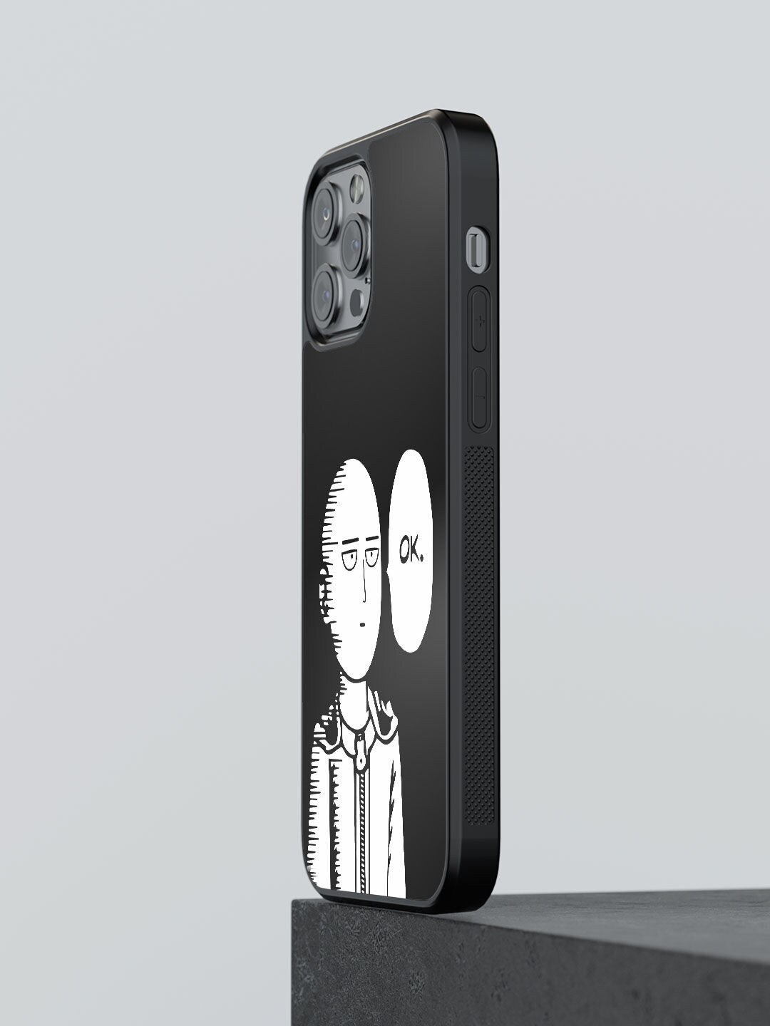

macmerise Black Printed iPhone 12 Pro Back Case