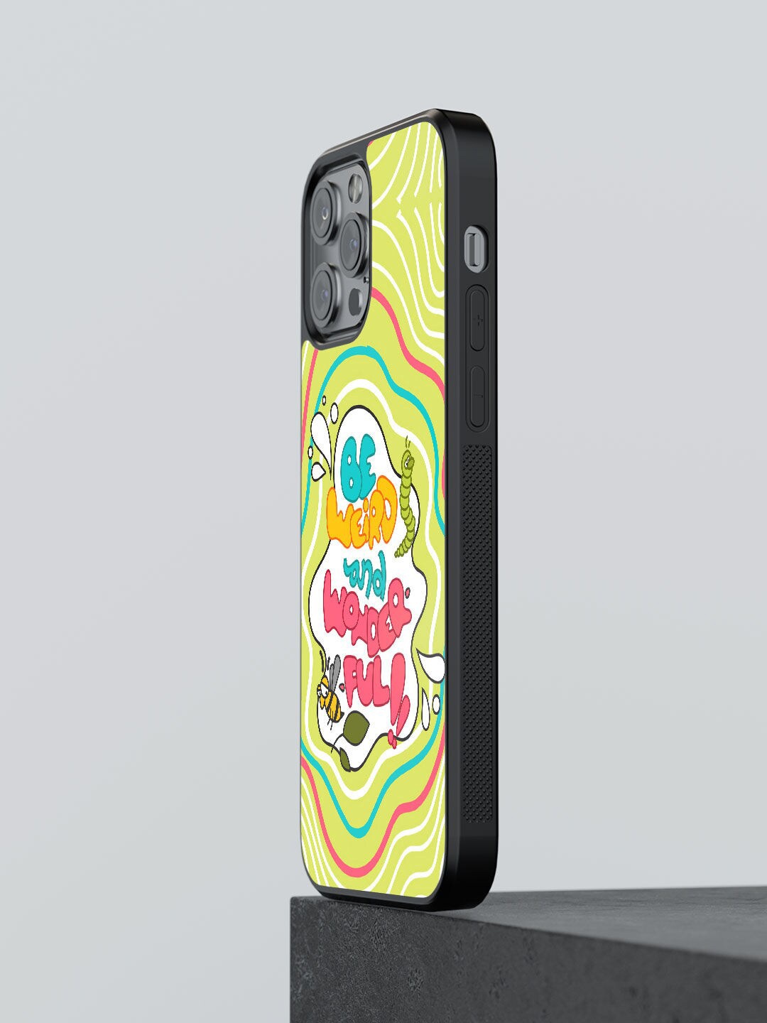 

macmerise Yellow & Blue Printed iPhone 12 Pro Back Case