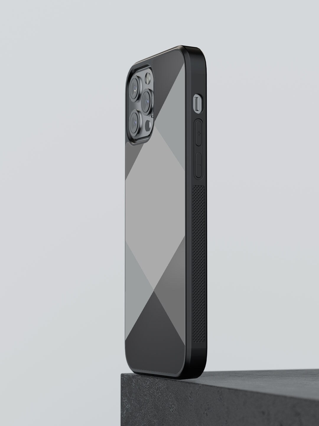 

macmerise Black & Grey Printed iPhone 12 Pro Mobile Case