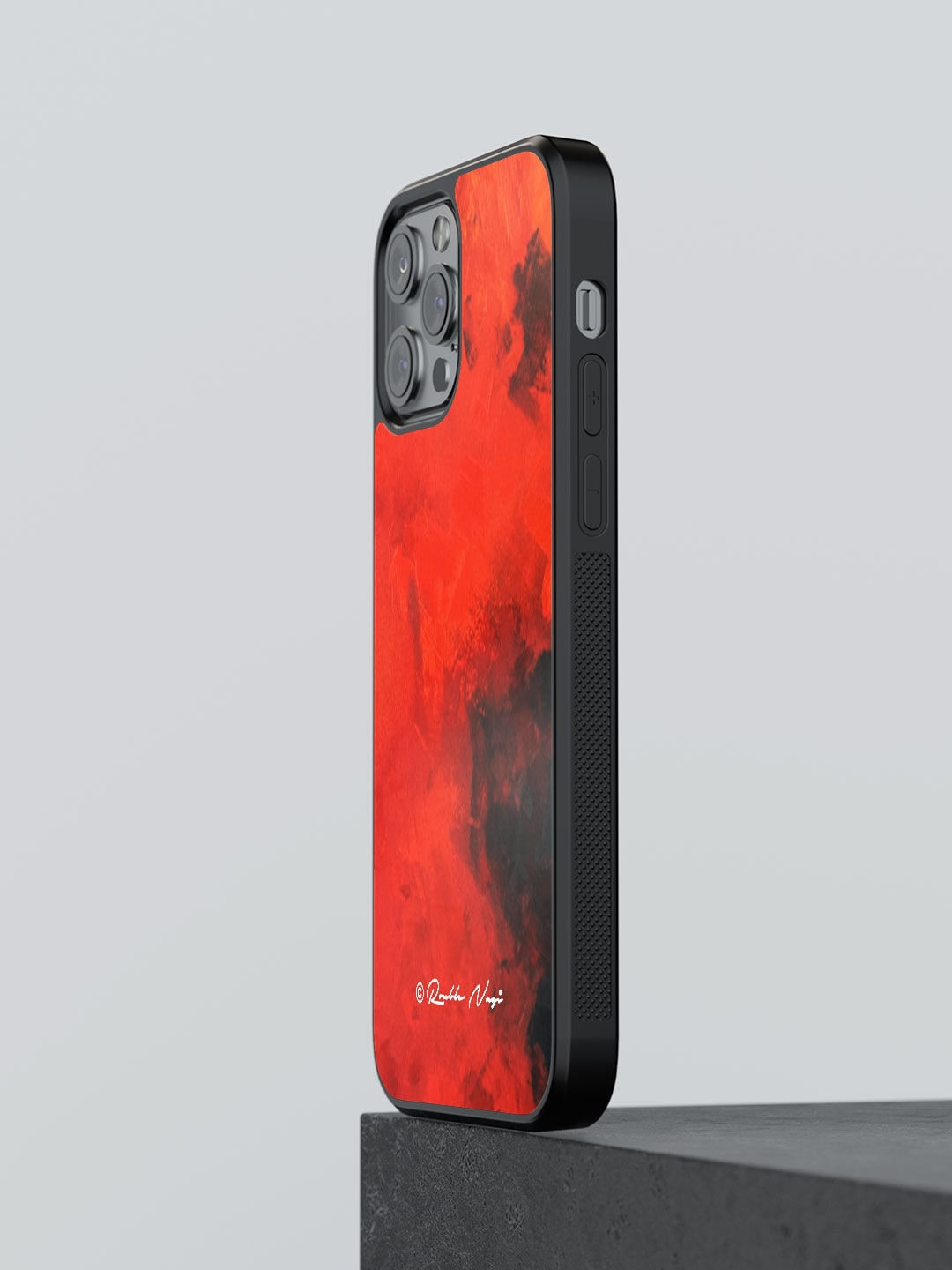 

macmerise Red & Black Printed On Me Design iPhone 12 Pro Back Case
