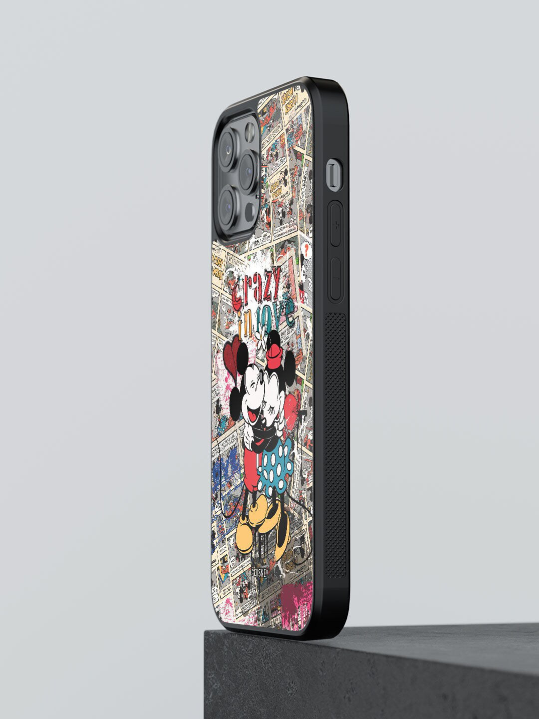 

macmerise Red & Black Printed Crazy in love Design iPhone 12 Pro Back Case