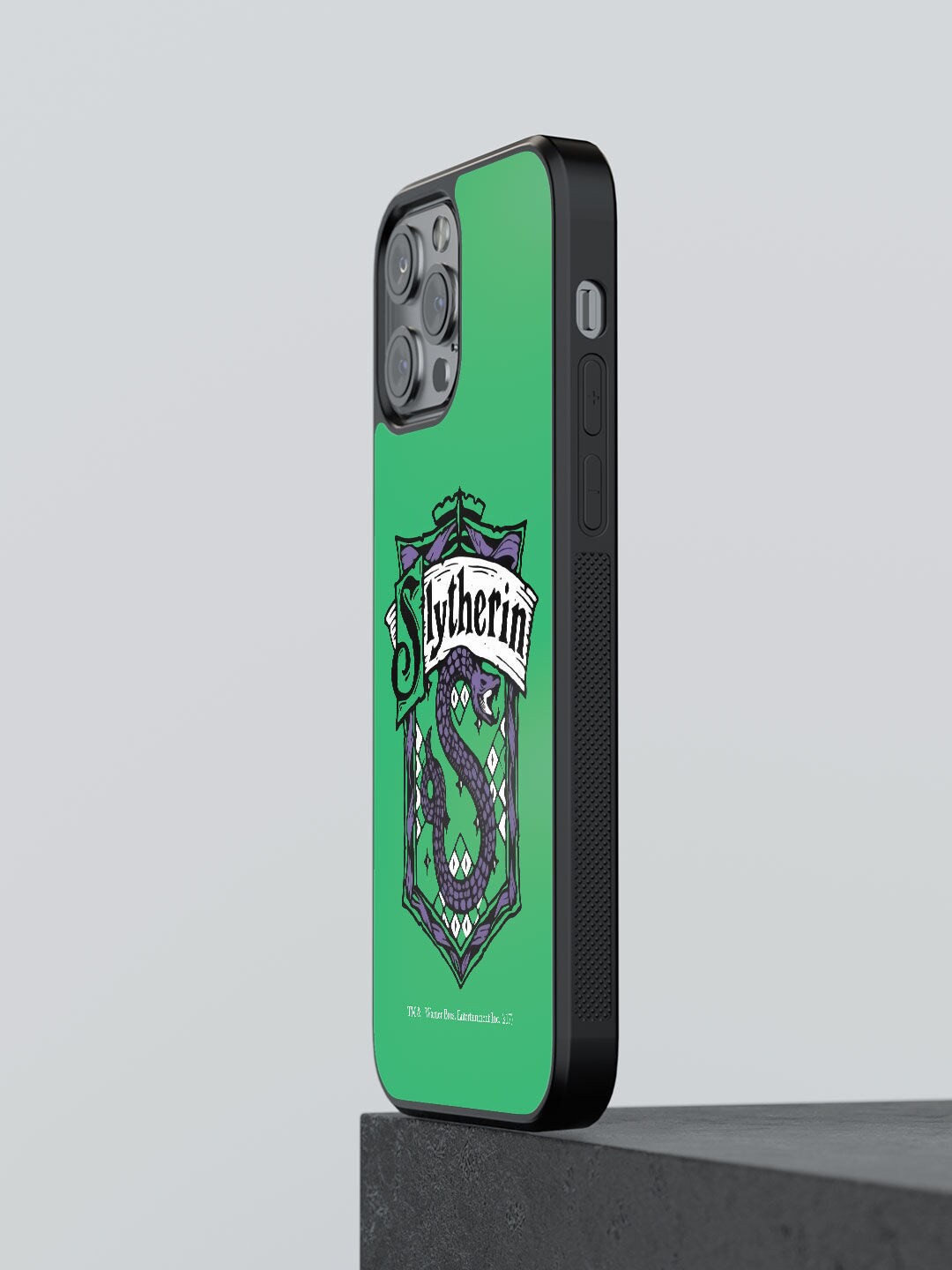 

macmerise Green Slytherin Printed Rubber iPhone 12 Pro Bumper Phone Back Case