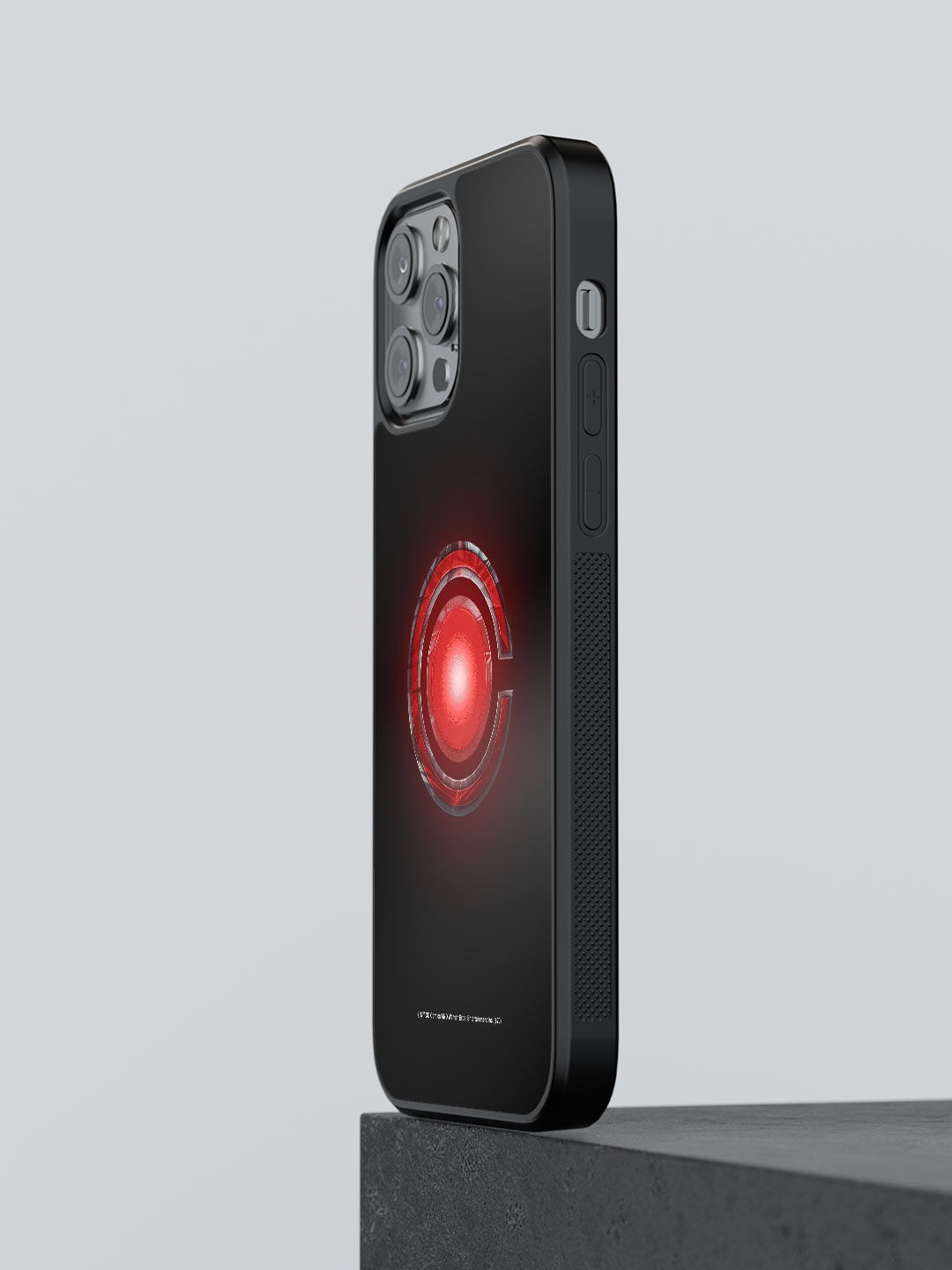 

macmerise Black & Red Logo Cyborg iPhone 12 Pro Bumper Phone Case