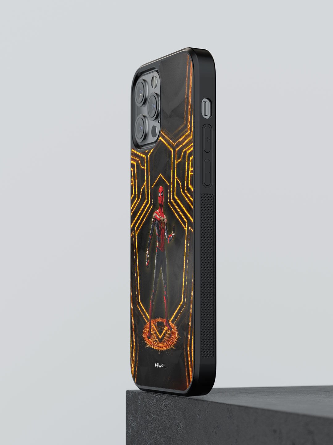 

macmerise Black & Yellow Extraordinary Spiderman Design iPhone 12 Pro Phone Back Case