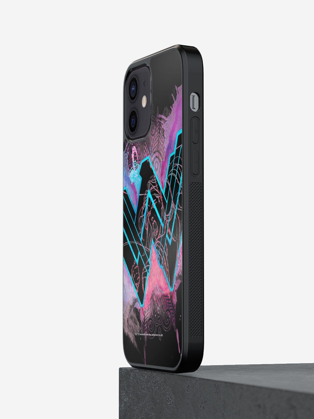 

macmerise Black Printed iPhone 12 Mini Bumper Phone Back Case