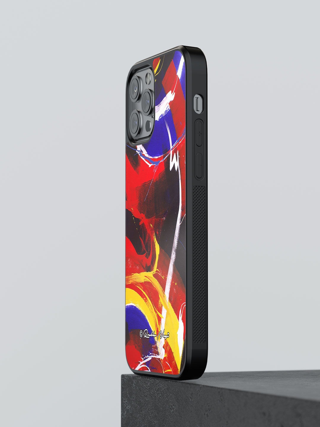 

macmerise Red & Black Printed New World Design iPhone 12 Pro Phone Back Case