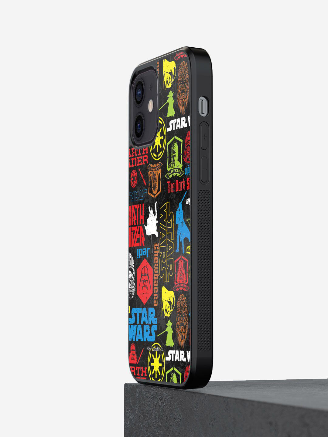 

macmerise Black & Red Star wars mashup Printed iPhone 12 Mini Bumper Back Case