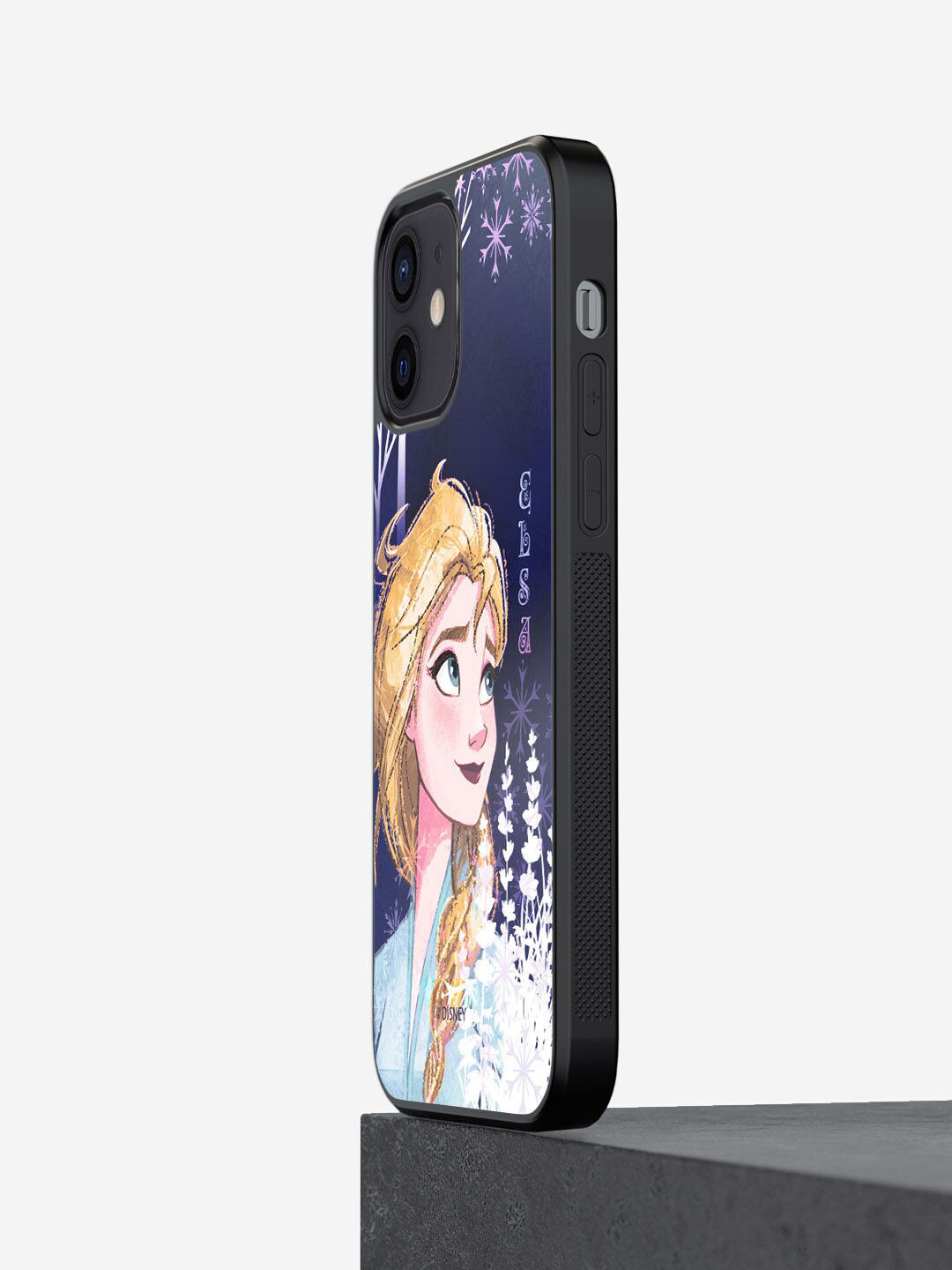 

macmerise Black, Blue & Pink Printed Strong Elsa Design iPhone 12 Mini Phone Back Case