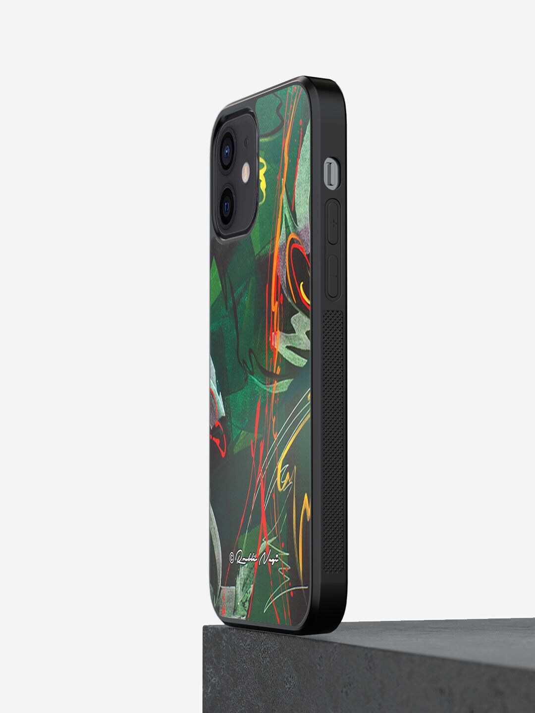 

macmerise Green Printed Strokes of Life iPhone 12 Mini Back Case