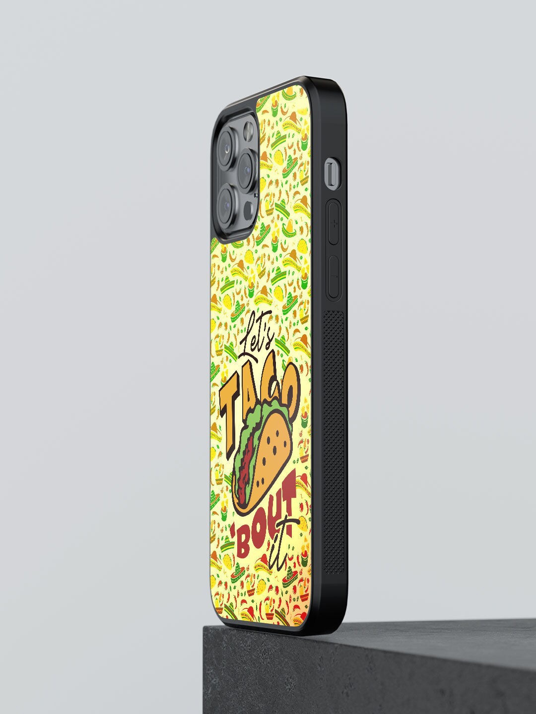 

macmerise Yellow & Green Lets Taco Bout It iPhone 12 Pro Bumper Mobile Phone Case