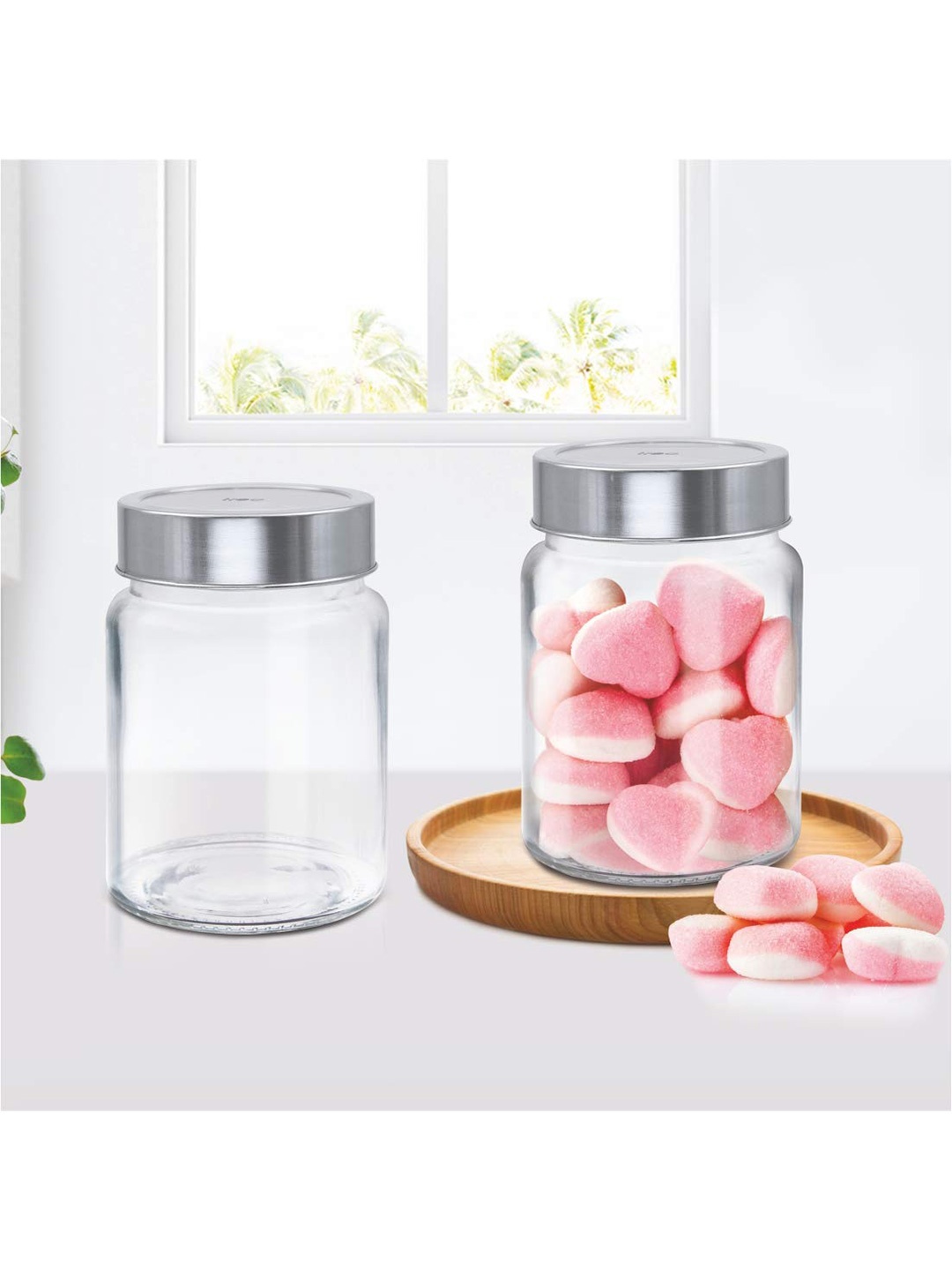 

Treo Set Of 6 Radius Kitchen Storage jars 310 ml Each, Transparent