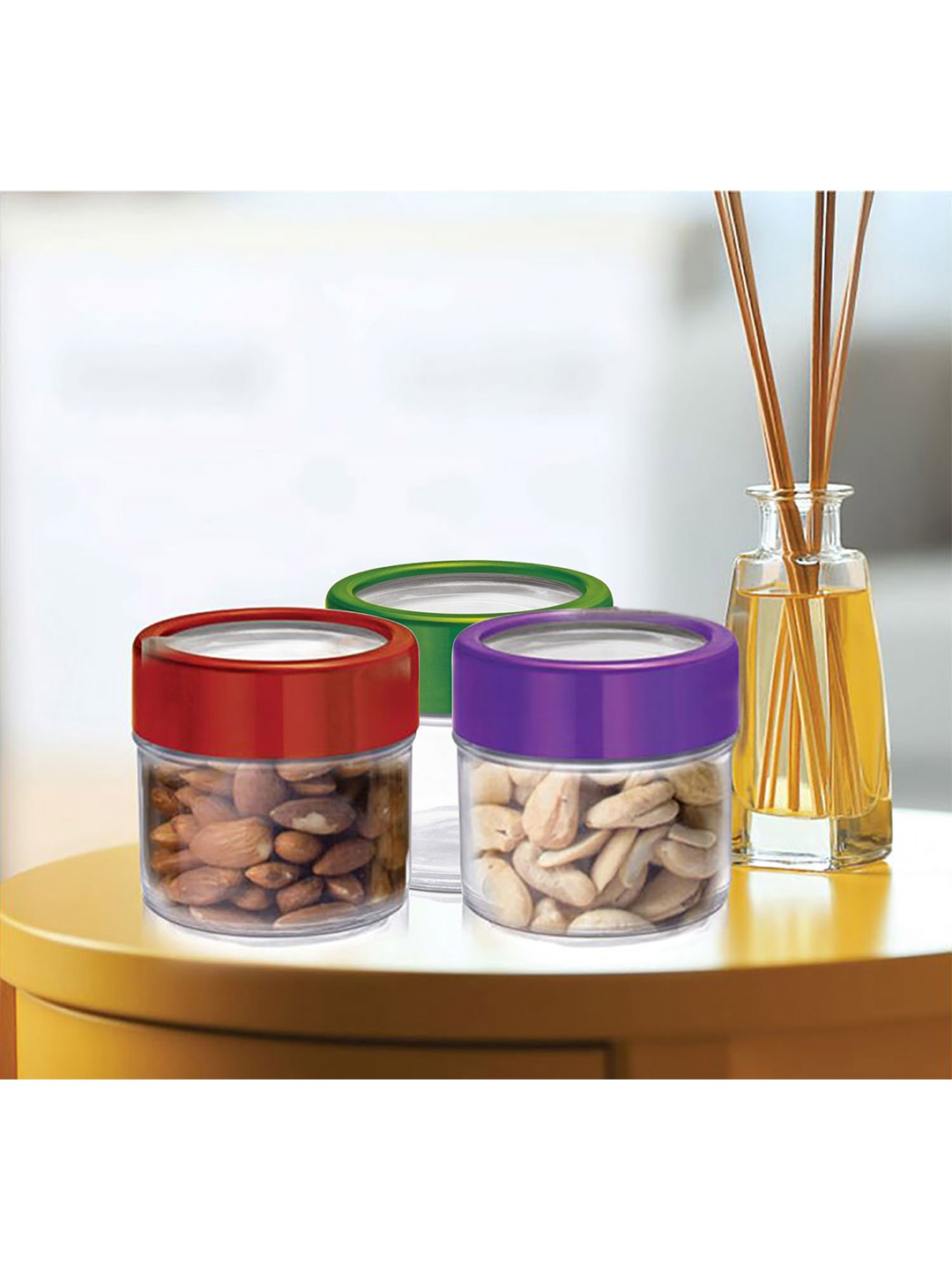 

Treo Set Of 6 Alfy Transparent Glass Storage Jar Food Containers 100ML Each