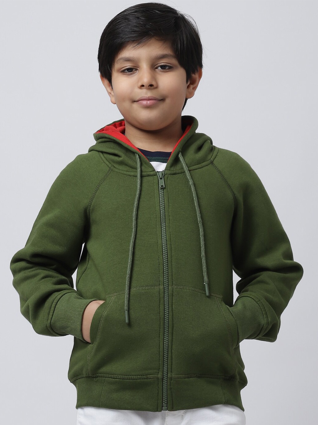 

Rute Boys Green Hooded Sweatshirt