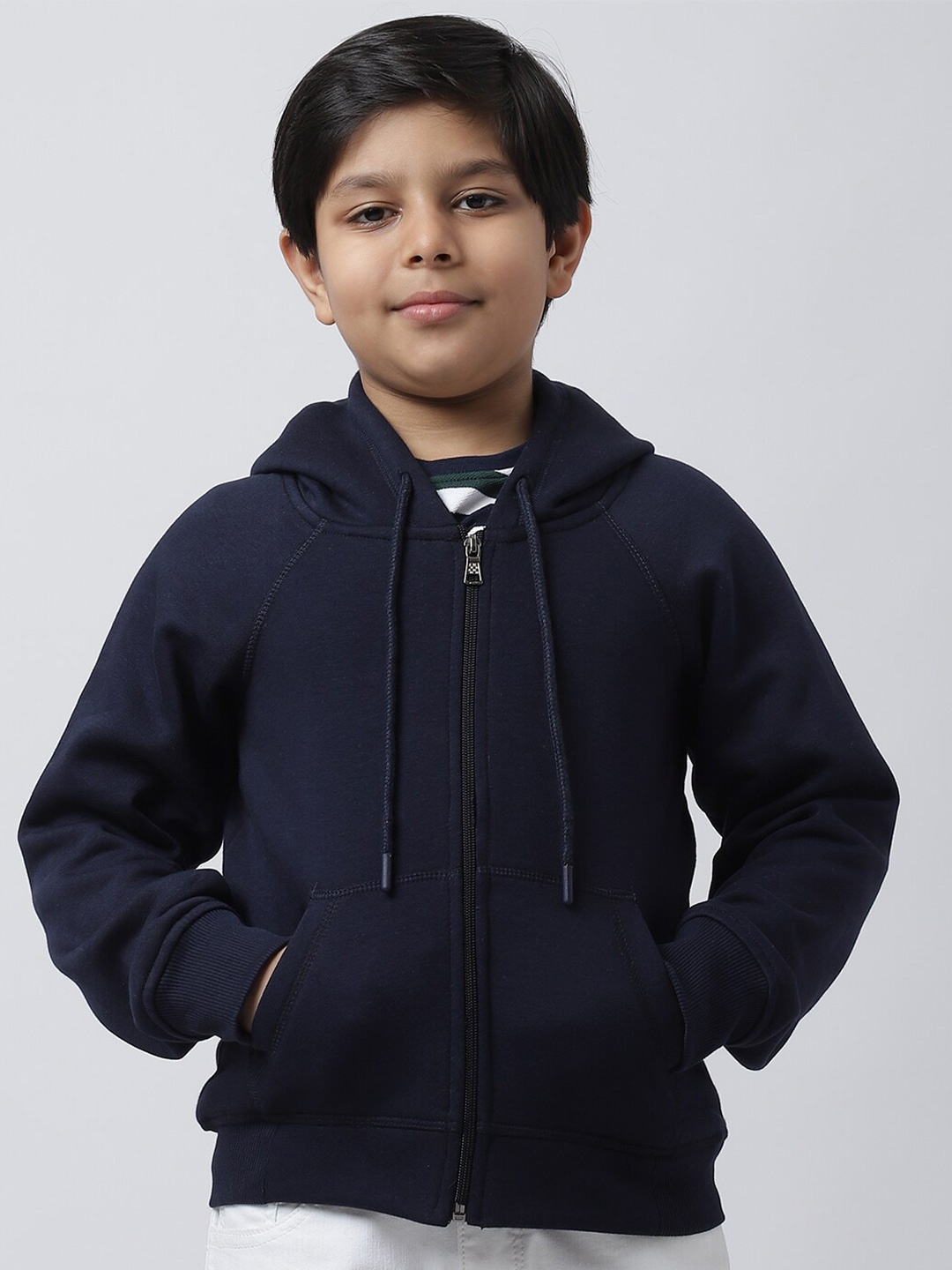 

Rute Boys Navy Blue Hooded Fleece Sweatshirt