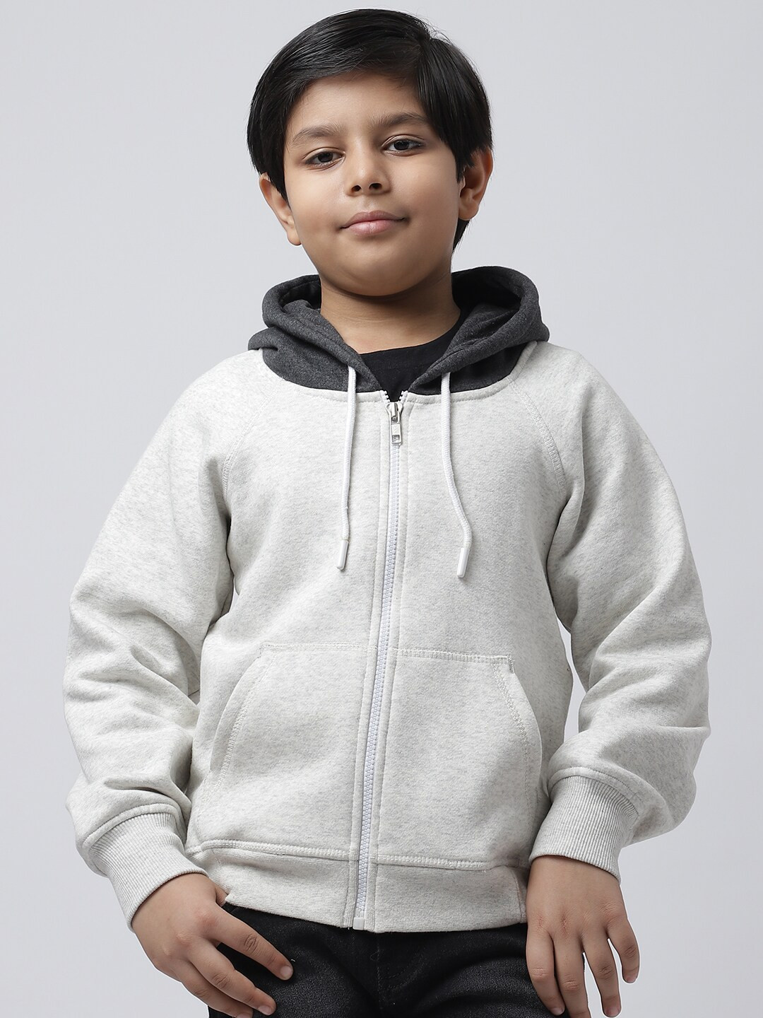 

Rute Boys Off White Fleece Hooded Sweatshirt