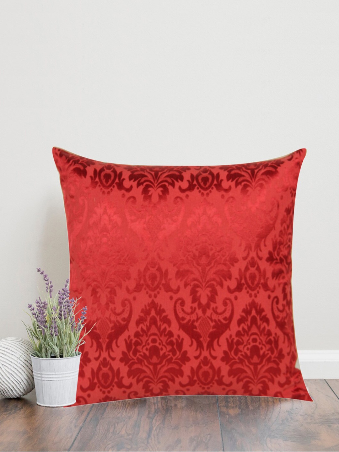 

Home Red Square Printed Self Design Cushion Covers