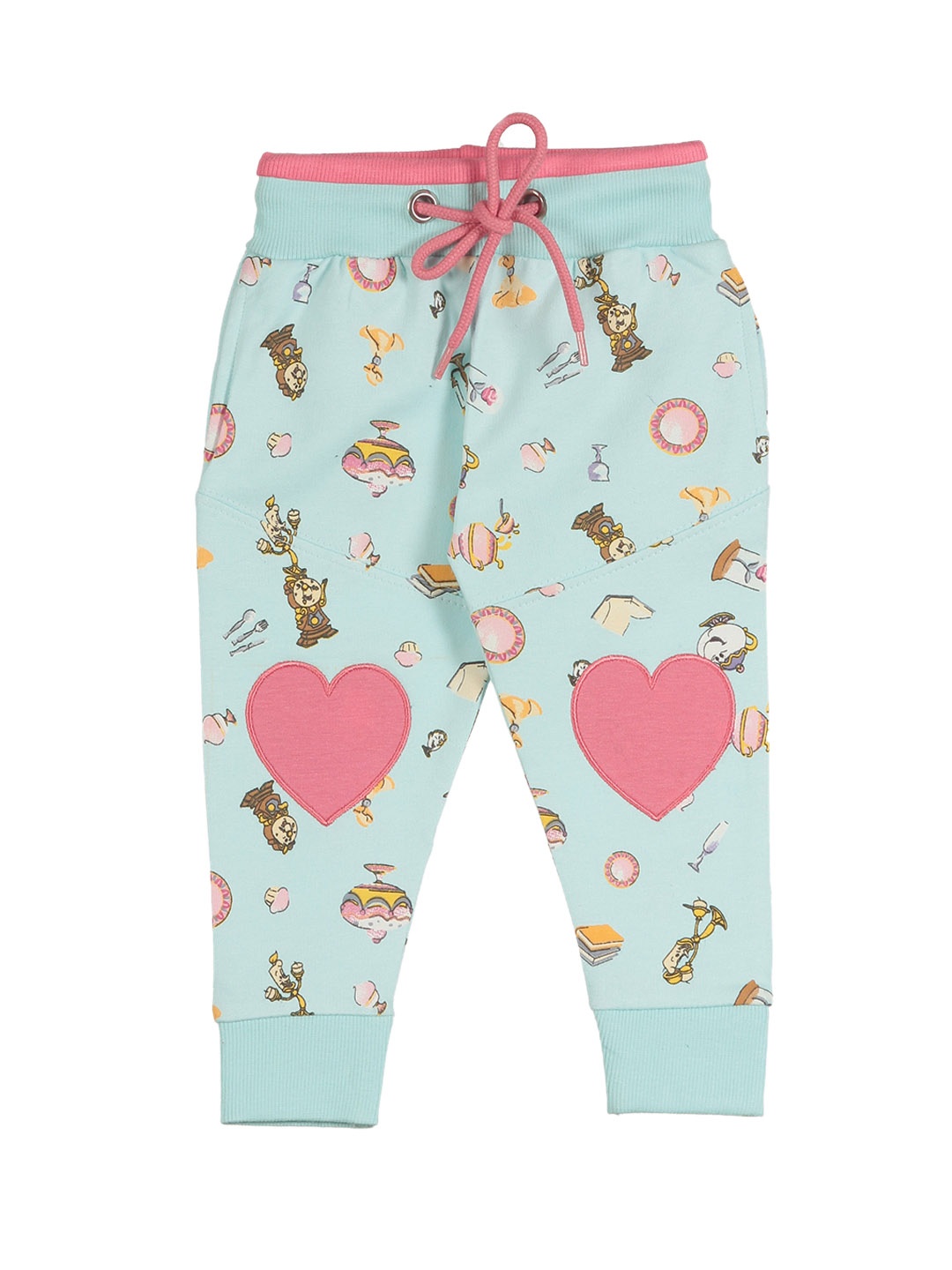 

Lil Lollipop Kids Green Printed Joggers