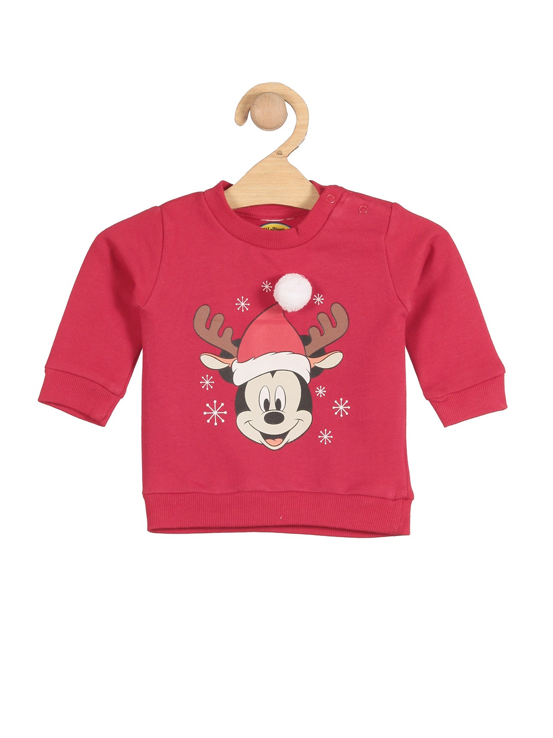 

Lil Lollipop Kids Red Printed Fleece Sweatshirt
