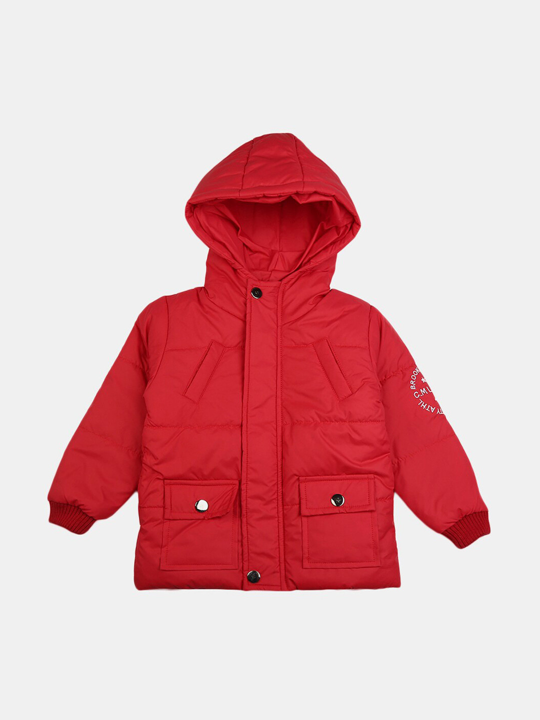 

V-Mart Kids Red Hooded Puffer Jacket