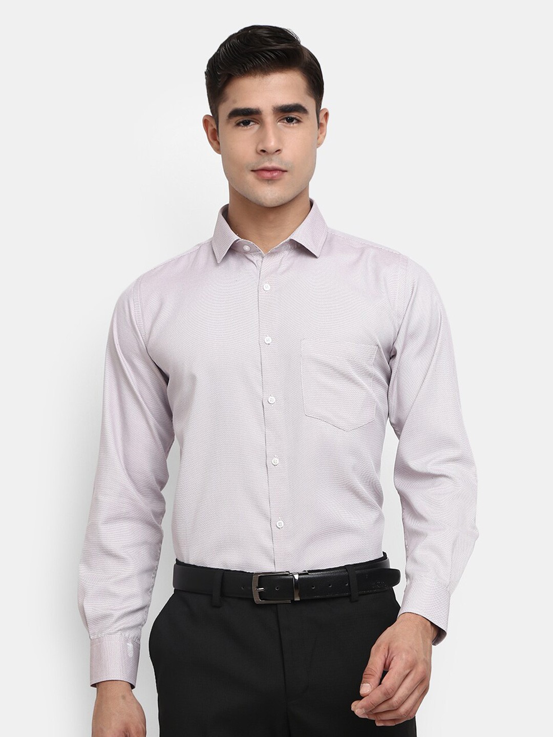 

J White by Vmart Men Printed Formal Shirt, Grey