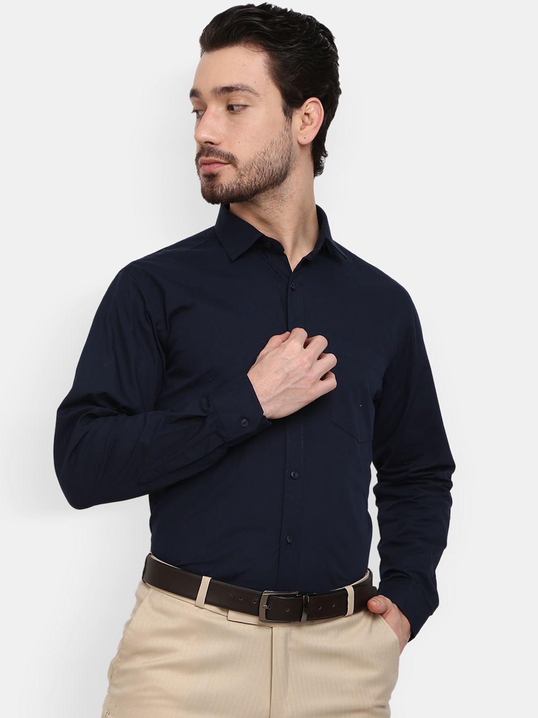

J White by Vmart Men Black Solid T-shirt