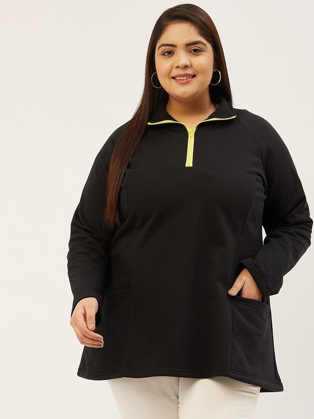 

theRebelinme Women Black Sweatshirt