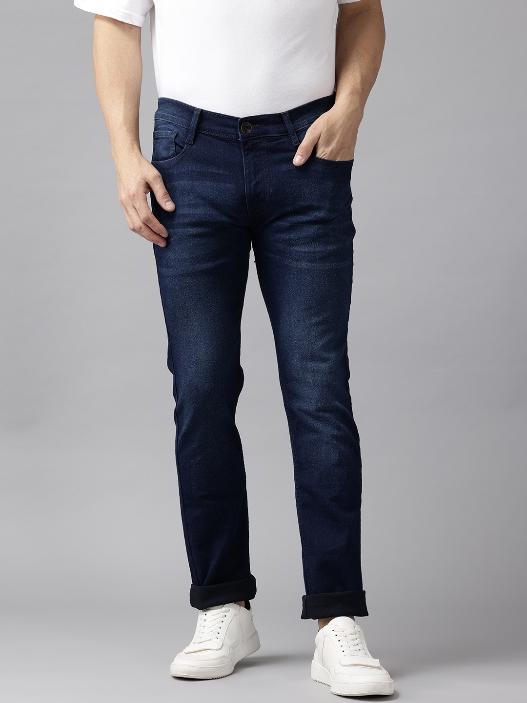 

Pepe Jeans Men Vapour Slim Fit Light Fade Jeans, Navy blue