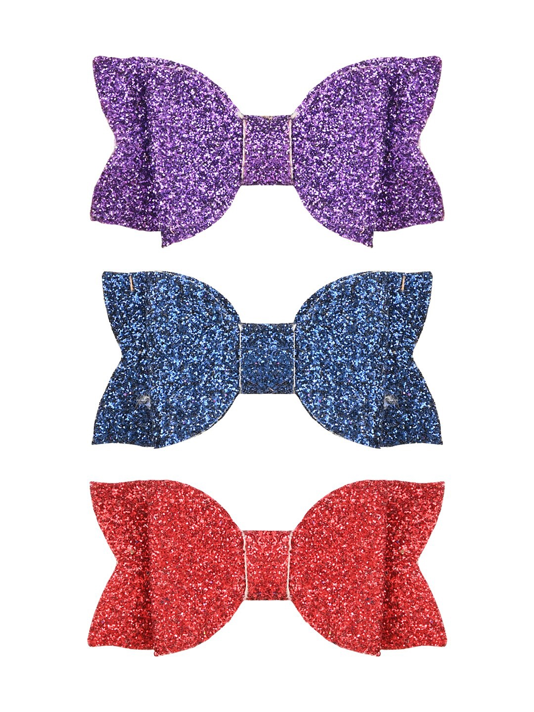 

Aye Candy Girls Set of 3 Glitter Tiny Bow Alligator Hair Clip, Purple