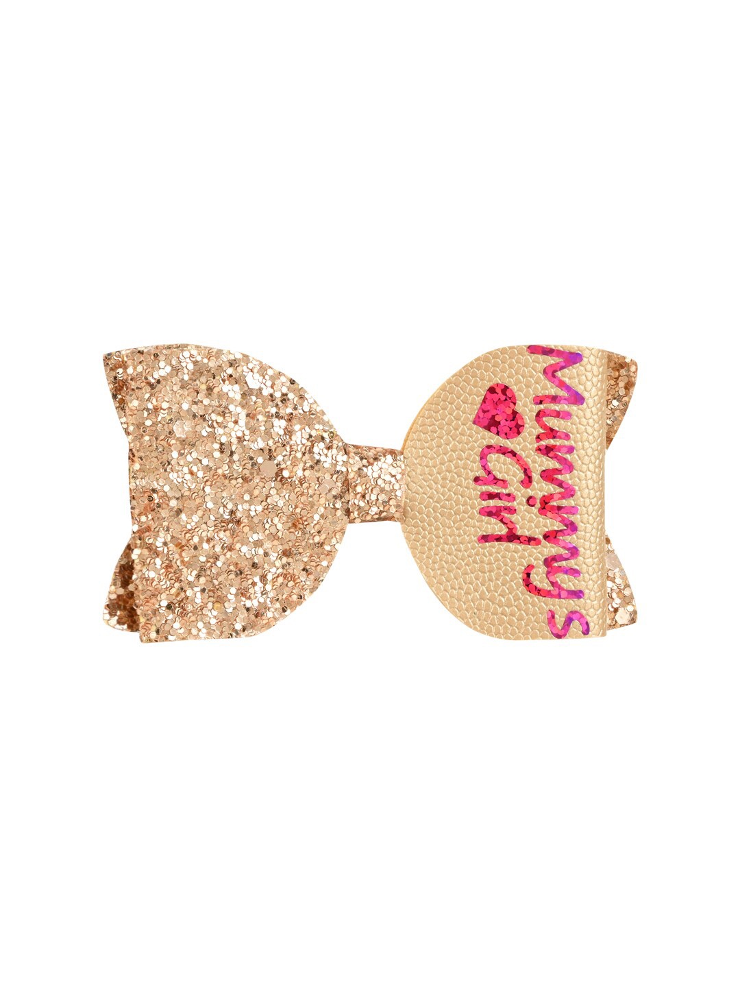 

Aye Candy Girls Gold-Toned Mummy's Girl Bow Alligator Hair Clip
