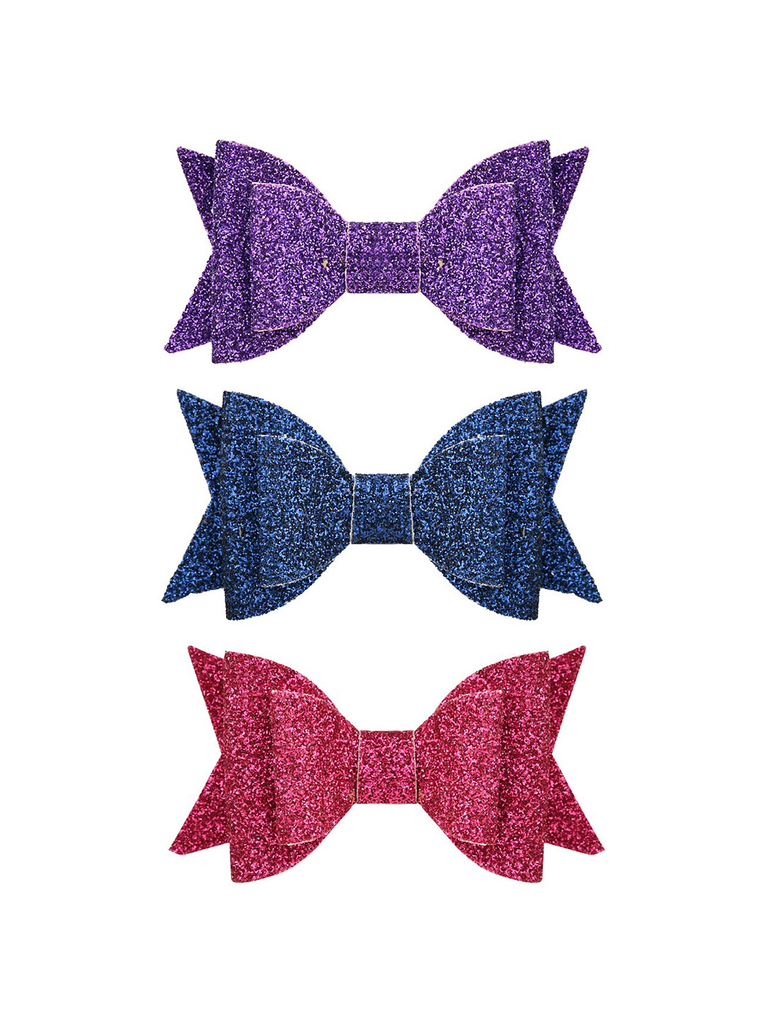 

Aye Candy Girls Set of 3 Double Bow Alligator Hair Clip, Magenta