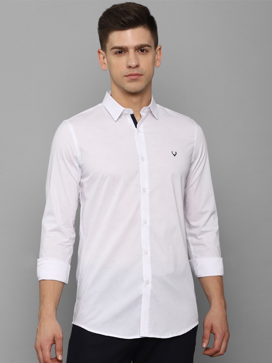 

Allen Solly Men White Slim Fit Pure Cotton Casual Shirt