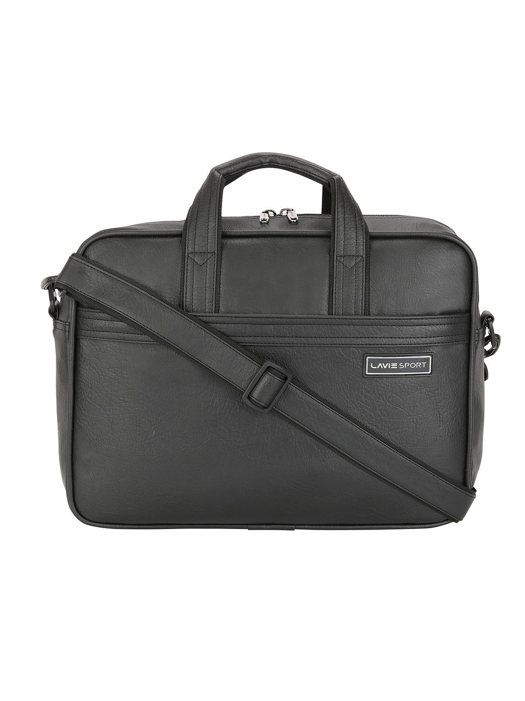 

LAVIE SPORT Unisex Black Director Laptop Briefcase Bag