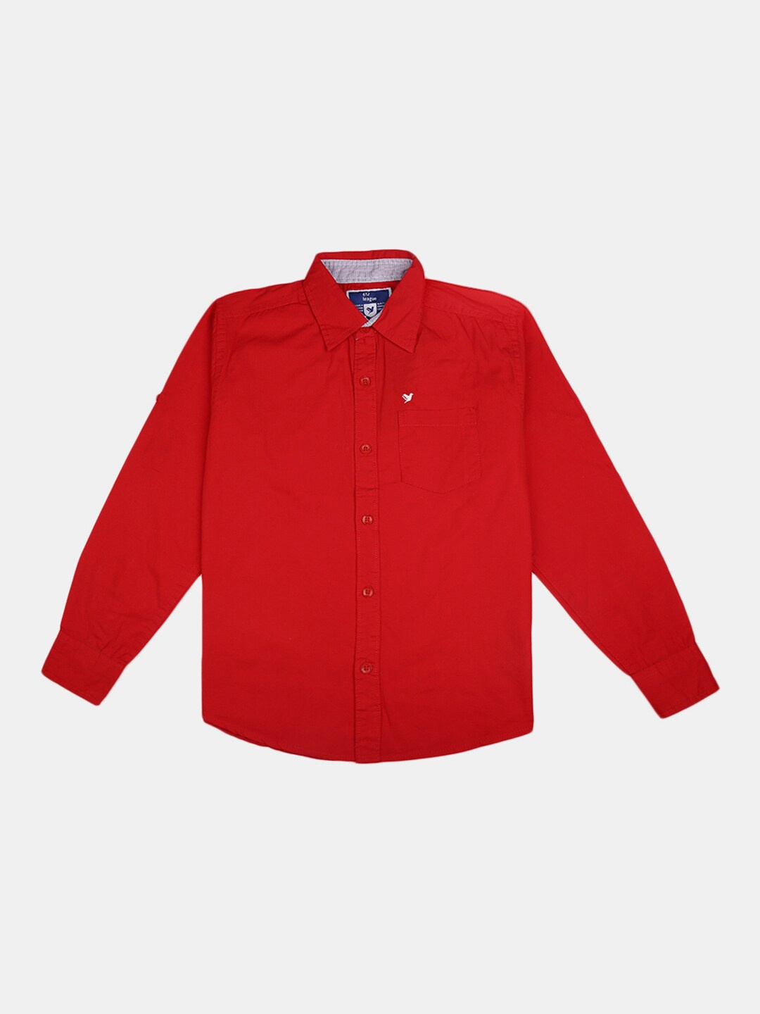 

V-Mart Boys Red Cotton Casual Shirt