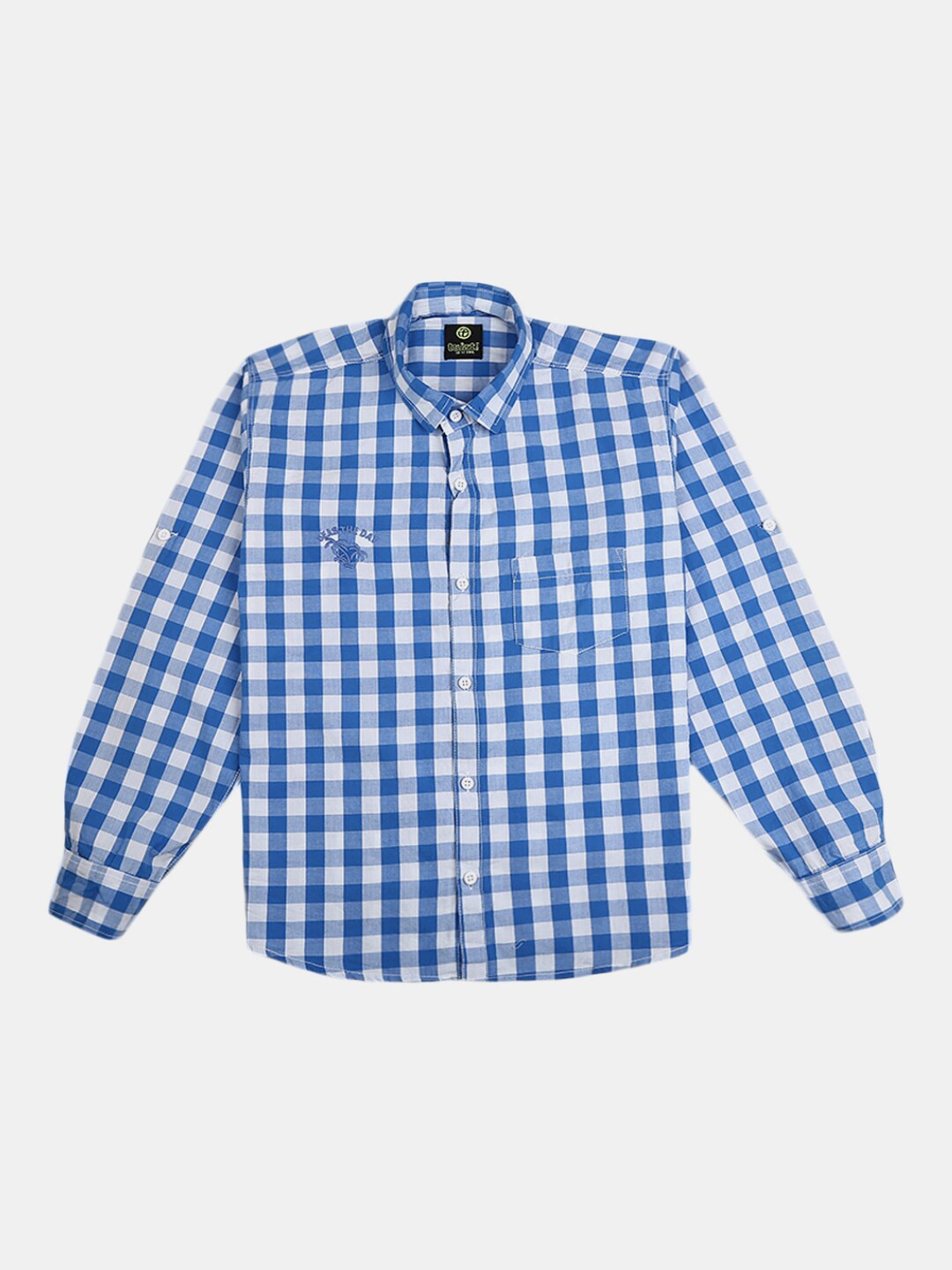 

V-Mart Boys Blue Checked Casual Shirt