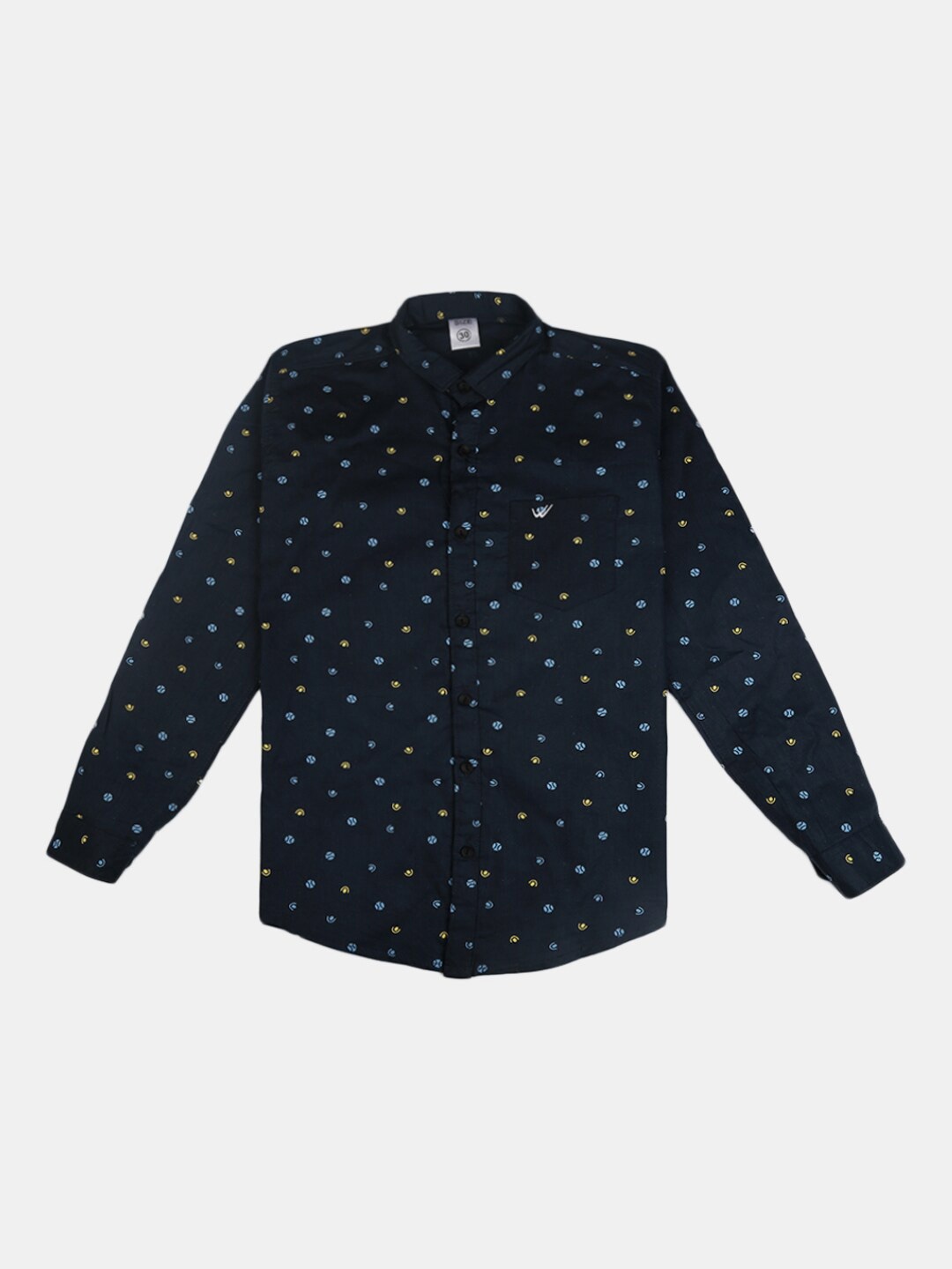 

V-Mart Boys Printed Casual Shirt, Navy blue