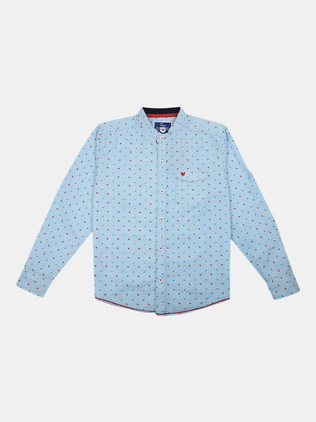 

V-Mart Boys Printed Casual Shirt, Blue