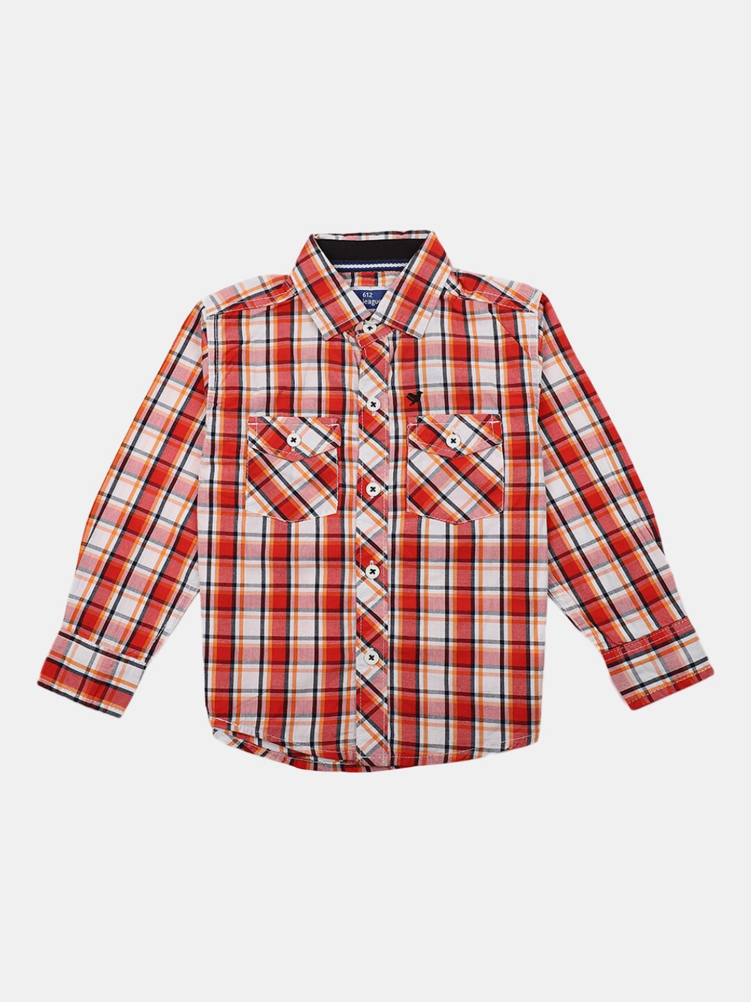 

V-Mart Boys Tartan Checks Cotton Casual Shirt, Red