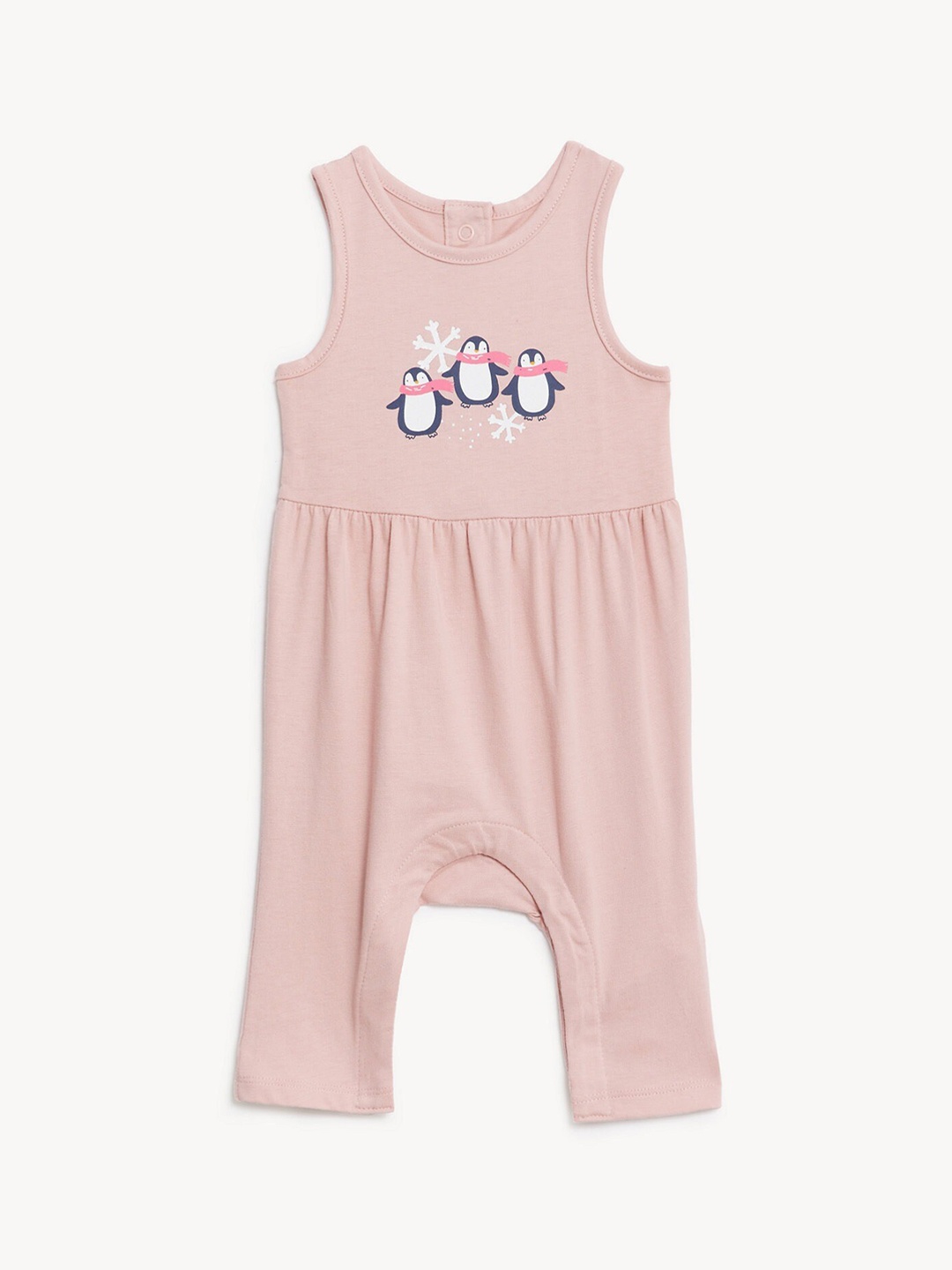 

Marks & Spencer Girls Printed Rompers, Pink