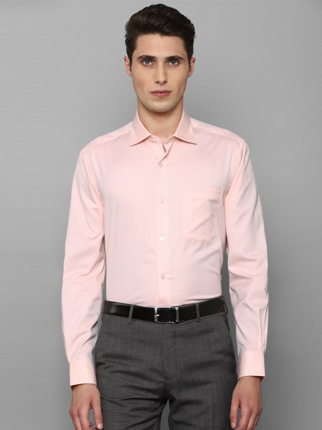 

Louis Philippe Men Pink Pure Cotton Formal Shirt