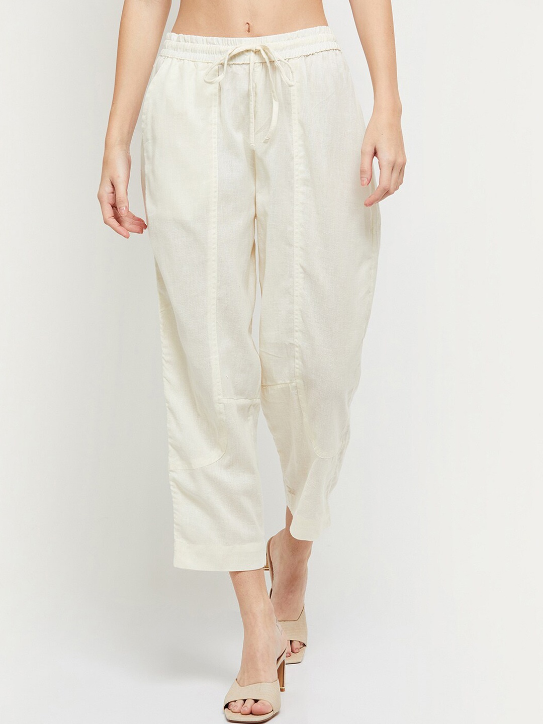

max Women Off White Culottes Trousers