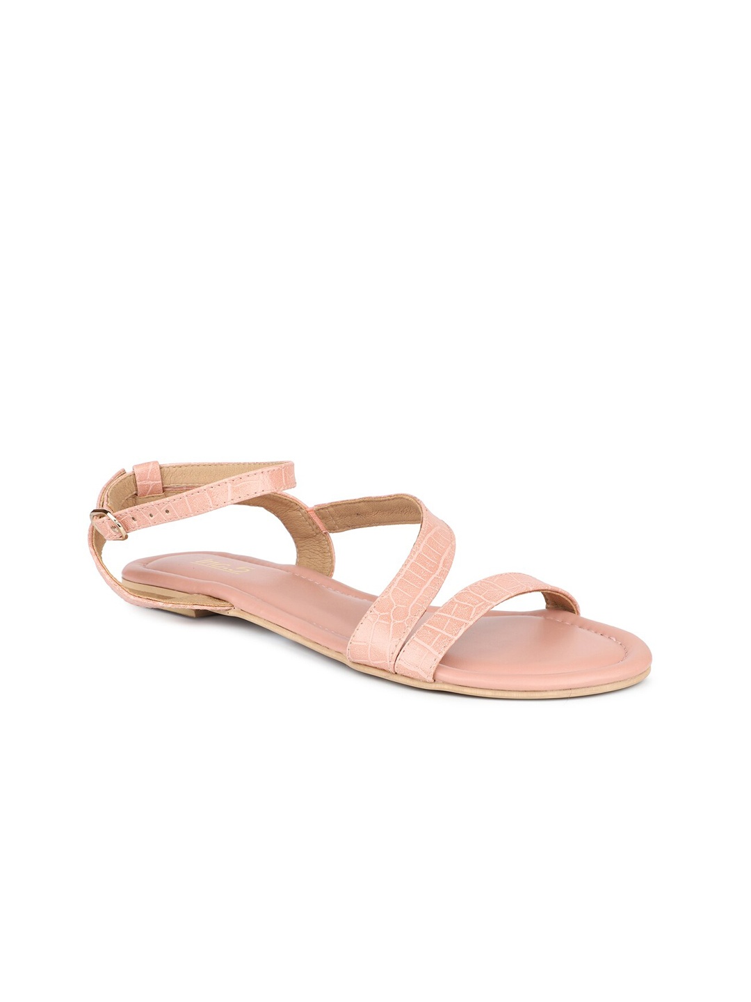 

Inc 5 Women Peach-Coloured Open Toe Flats with Buckles