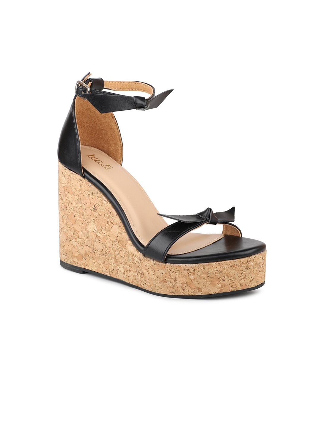 

Inc 5 Black Wedge Heelswith Buckles