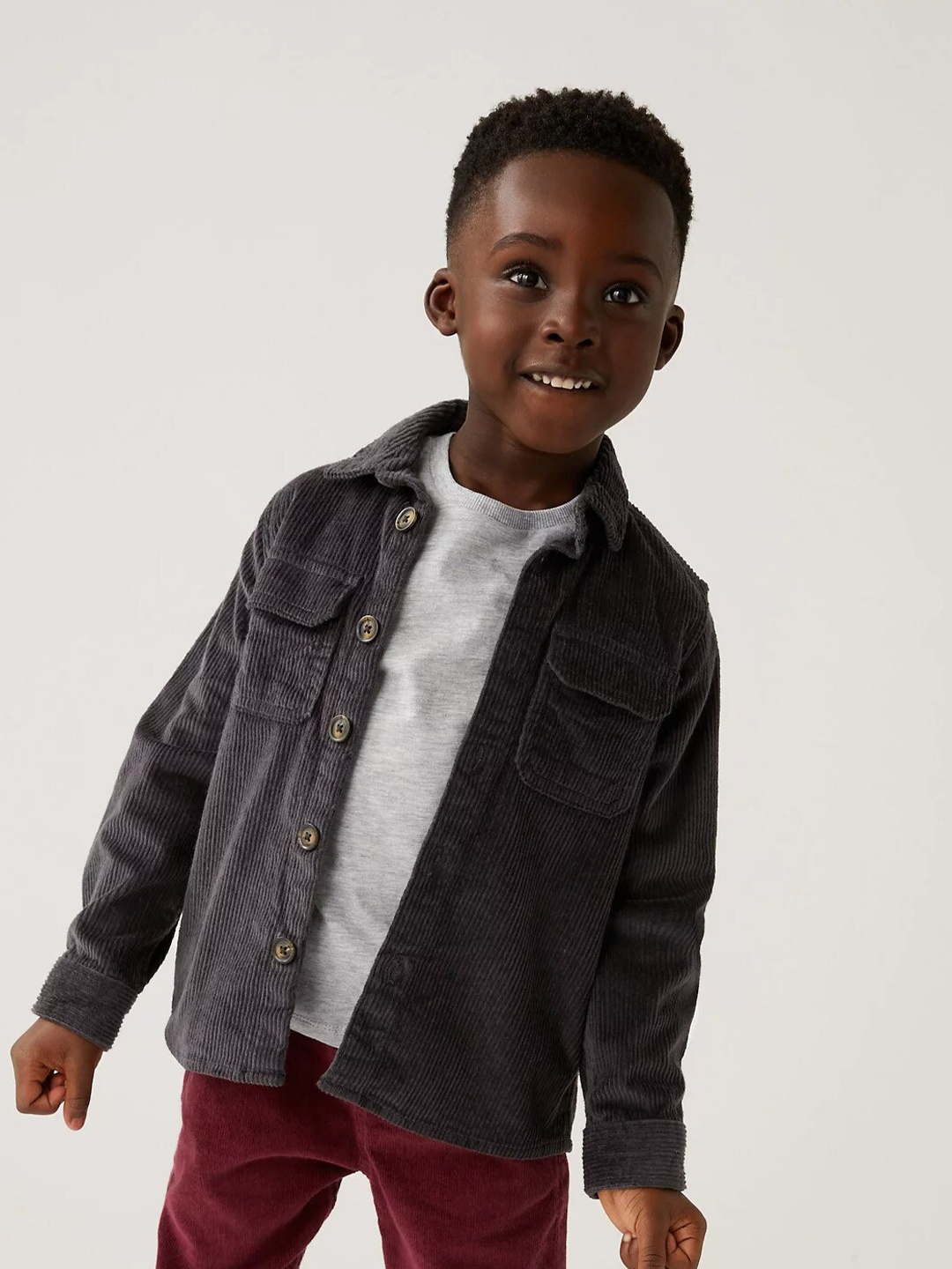 

Marks & Spencer Boys Casual Shirt, Grey